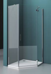 Душевой уголок BelBagno Kraft P-1-100-C-Cr-R