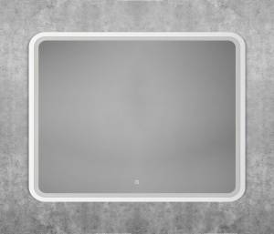 Зеркало Art&Max Genova AM-Gen-900-800-DS-F-White с подсветкой, 80x90