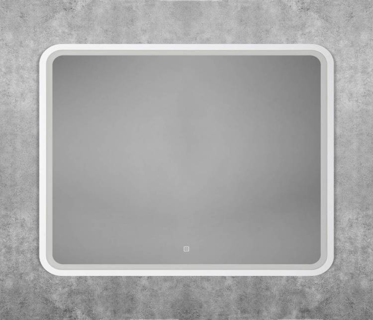 Зеркало Art&Max Genova AM-Gen-900-800-DS-F-White с подсветкой, 80x90