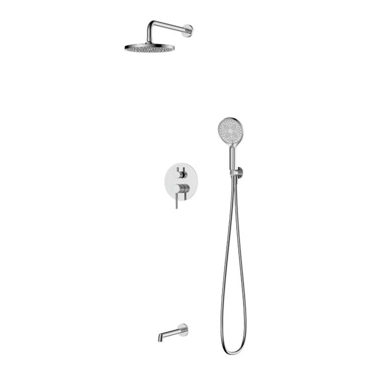 Душевой комплект DQ Stuttgart DA1775601 встраиваемый с изливом, хром