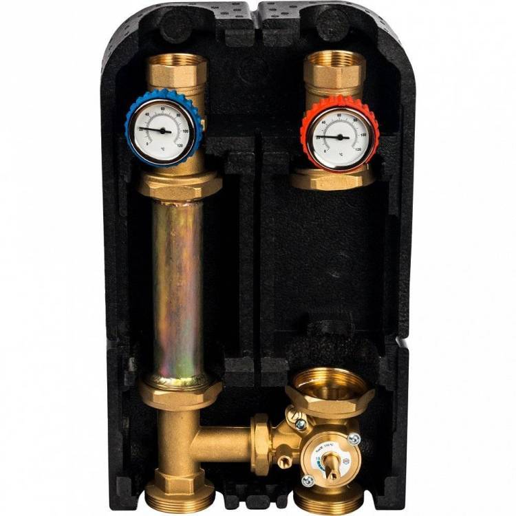 Насосная группа Stout с 3-х ходовым приводным смесителем 1 1/4 без насоса DN 32, 39 kW[DT10C], SDG-0007-003201