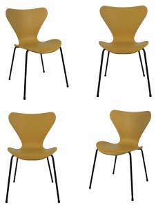 Комплект стульев Bradex Home Seven Style FR 0423K горчичный 4 шт.