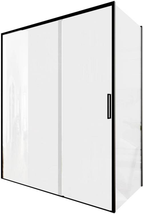 Душевой уголок Aquanet Pleasure Evo AE65-160x90-BT профиль черный, прозрачное стекло