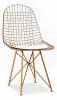 Стул обеденный Stool Group Eiffel AFR-18B-P1 GL/WH с белой подушкой
