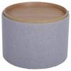 Пуф-сундук Stool Group Хюгге 19B260LL Y13-8 L рогожка серая с ящиком фото 2