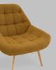 Кресло Stool Group Олби Квадро QH-8927K 875-7 brown горчичный фото 7