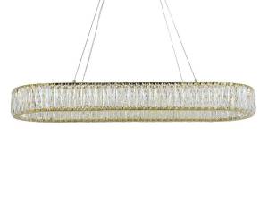 Подвесная светодиодная люстра Newport Crystal 8240N/90 oval gold
