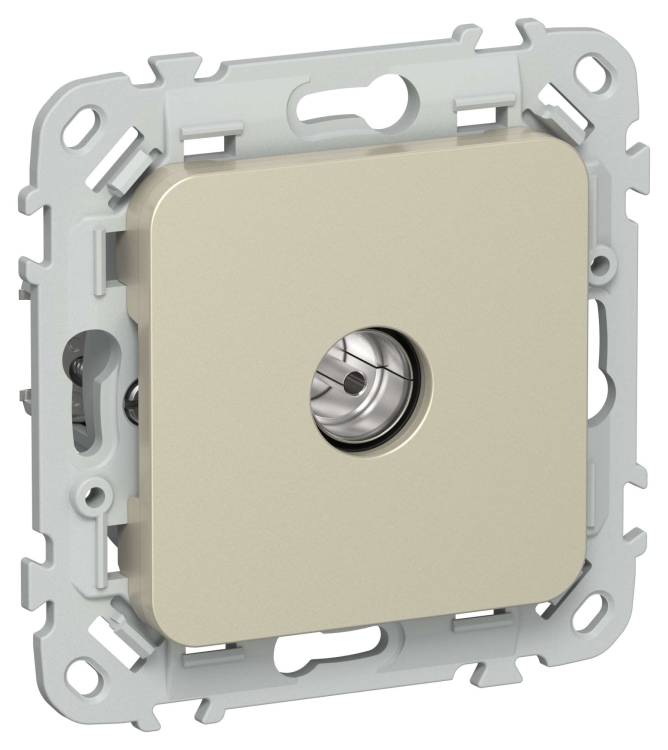 ТВ-розетка оконечная тип M IEK Flite FI-A13-O-K37 шампань