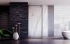 Душевая перегородка Veconi Korato KR81B-90-01-C4 профиль черный матовый, стекло прозрачное, 90x200