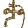 Душевая система Bronze de Luxe Royal 10121PF двухручковый, излив резной 20 см фото 2