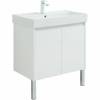 Тумба с раковиной Aquanet Nova Lite 75 302526 подвесная, белый глянец фото 10