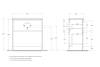Тумба под раковину BelBagno KRAFT39-800/390-2C-PIA-BO Bianco Opaco, 80x83x39 фото 2