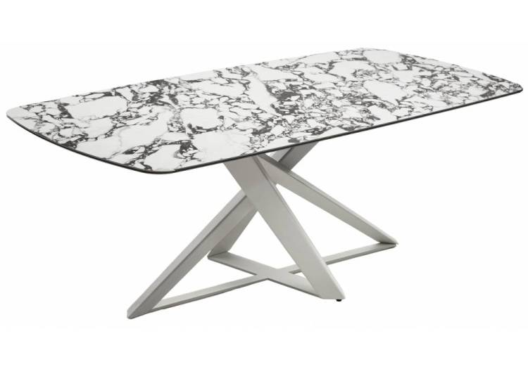 Стол Woodville Vicenza 569451 керамика bulgari white/белый 220x100x76