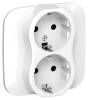 Розетка 2-местная с заземлением IEK Flite FI-R21A-16-1-K01 белый