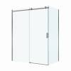 Душевой уголок BelBagno SOFT_CLOSE-2-AH-1-160/100-C-GM профиль оружейная сталь, стекло прозрачное, 160x100x200