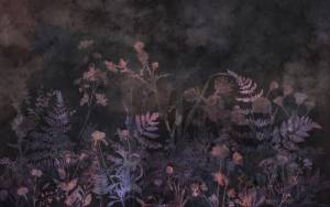 3D Фотообои Artegrafico «Композиция из трав в поле в холодных тонах» HRB-009 канвас