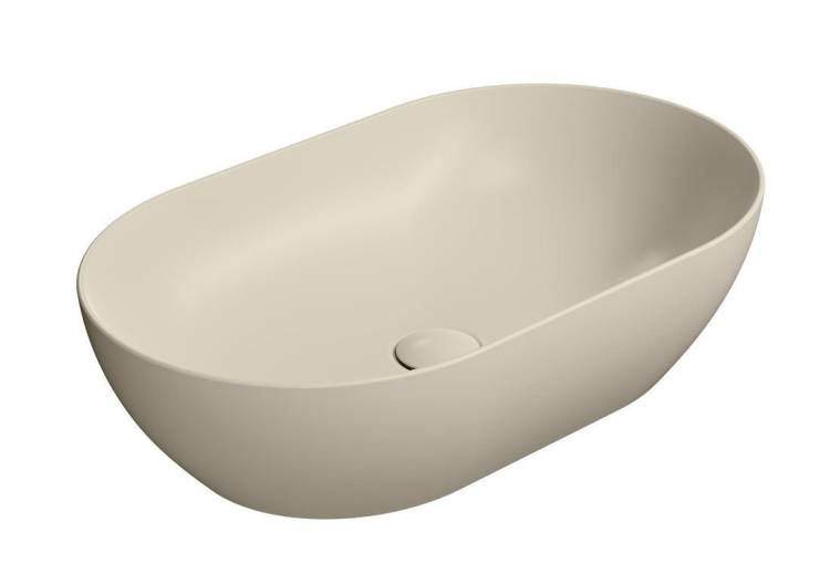 Раковина GSI Pura 883408 бежевый матовый, 60x37