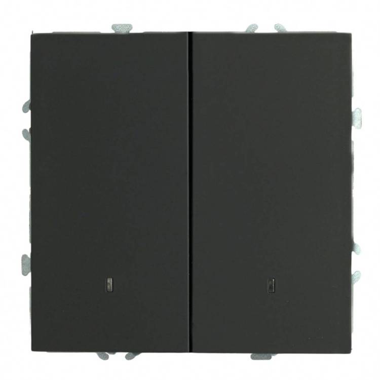 Выключатель 2-клавишный с индикатором Stekker RSW10-5102-05 49838