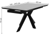 Стол Woodville Belluno 525166 белый мрамор матовый/итальянская керамика/черный 160(240)x90x76 фото 2