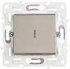 Выключатель 1-клавишный проходной IEK Skandy SK-V12-1-10-K37 шампань фото 2