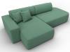 Диван угловой Лига Диванов Лига-065 134787L Зеленый фото 6