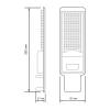 Уличный светодиодный консольный светильник Gauss Avenue 629536350 фото 4