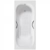 Чугунная ванна Delice Malibu DLR230610R-AS 180x80, с антискользящим покрытием, с отверстиями под ручки, без ножек