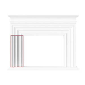 Нога камина левая Artpole SKM4-L 25x15x66.5