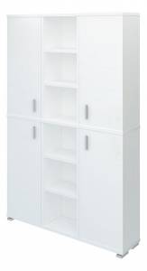 Шкаф книжный Merdes Домино ПУ-40-5 БЕ белый