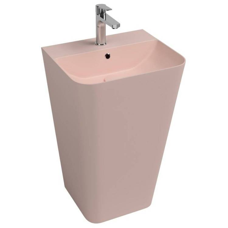 Раковина Isvea Sott'Aqua 10SQ37001SV-2S напольная, 50 см, лососевая матовая