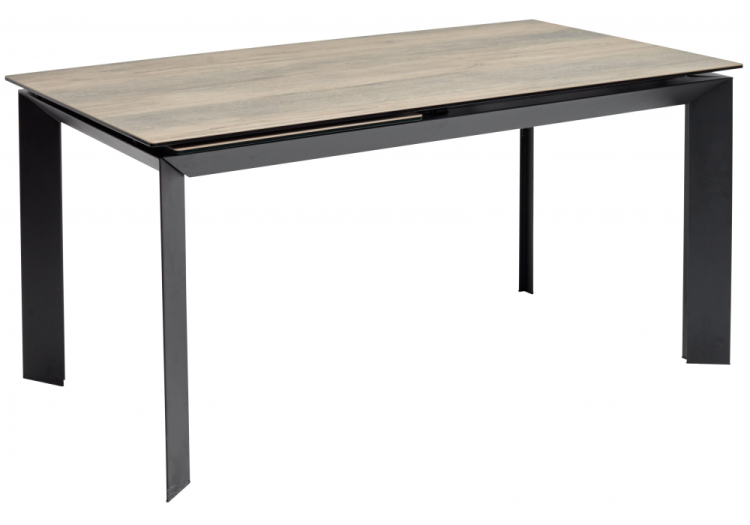 Стол Woodville Cremona 416424 KL-61 итальянская керамика под дерево/черный 180(240)x95x76