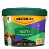 Пропитка защитная для деревянных фасадов и интерьеров Masterline Protex база CLR 9 л