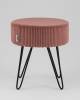 Пуф Stool Group Спейси vd-spacy-cl-coral коралловый, велюр рельефный фото 3
