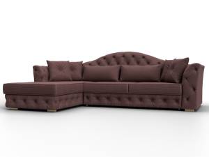 Диван угловой Лига Диванов Артис 128039L Бордовый
