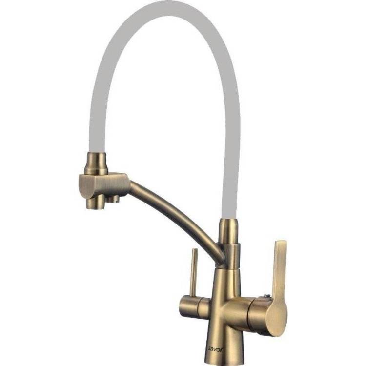 Смеситель для кухни Savol S-L1805C-04 с гибким изливом