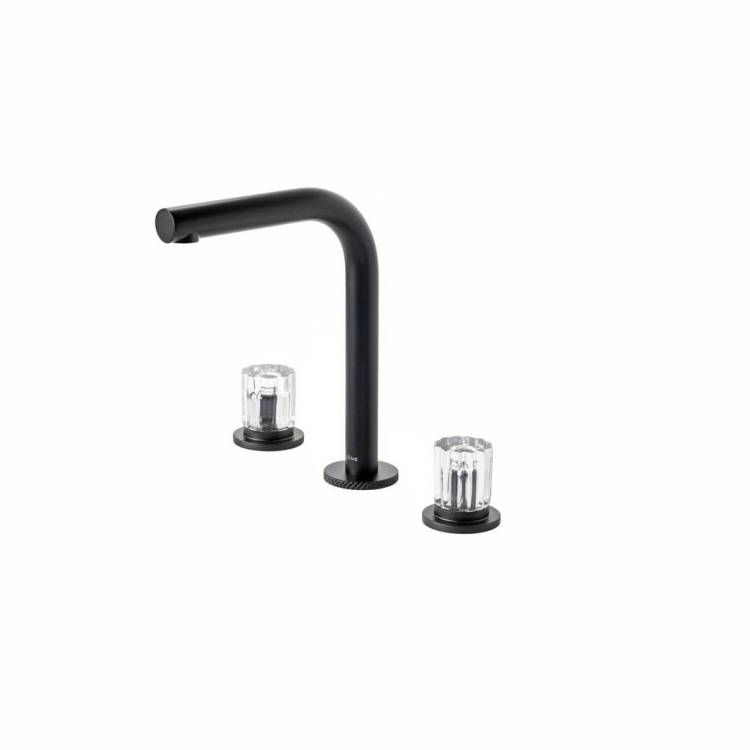 Смеситель для раковины Boheme Elegante 152-B-EL черный матовый