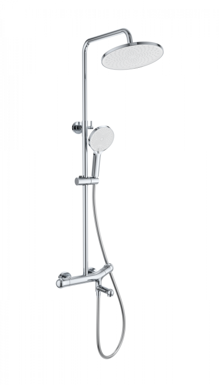 Душевая стойка Wonzon & Woghand WW-B3057-A-CR с термостатом, хром