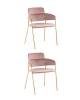 Набор из 2 стульев Stool Group Полин FDC6085 MISTY ROSE FUT-64 X2 розовый