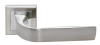 Дверная ручка Rucetti RAP 15-S SN/CP белый никель/полированный хром