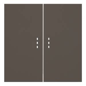 Клавиши для двухклавишного перекрестного выключателя с подсветкой Rikett 35615 CP капучино