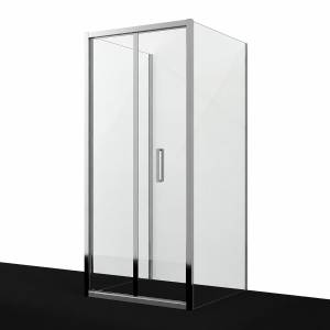 Душевой уголок Wasserkraft Weser (Везер) 78F43 профиль хром, стекло прозрачное, 100x100x210