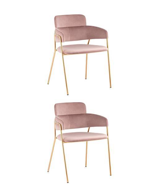 Набор из 2 стульев Stool Group Полин FDC6085 MISTY ROSE FUT-64 X2 розовый