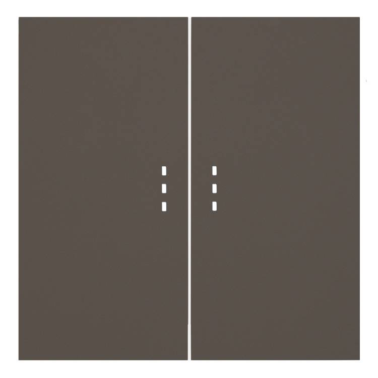 Клавиши для двухклавишного перекрестного выключателя с подсветкой Rikett 35615 CP капучино