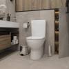Унитаз-компакт Teymi Aina T40205 безободковый, с сиденьем микролифт, белый фото 5