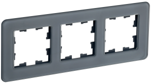 Рамка 3-постовая IEK Brite BR-M32-G-41-K53 графит