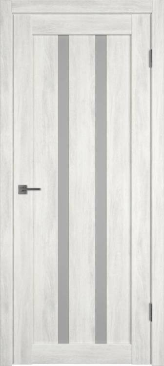Межкомнатная дверь Владимирская Фабрика Дверей Atum 2 Nord Vellum стекло White Cloud 600x2000