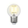 Лампа светодиодная филаментная Uniel Multibright LED-G45-5W/WW/E27/CL/MB GLM10TR