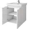 Тумба с раковиной Dreja Q Plus (D) 55 с опорами, белый глянец фото 6