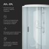 Душевая кабина AM.PM X-Joy W88C-401-090WT 90x90, четверть круга, профиль белый, стекло прозрачное фото 6