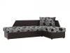 Диван угловой Лига диванов Андора 28772 Бежевый\Коричневый Правый